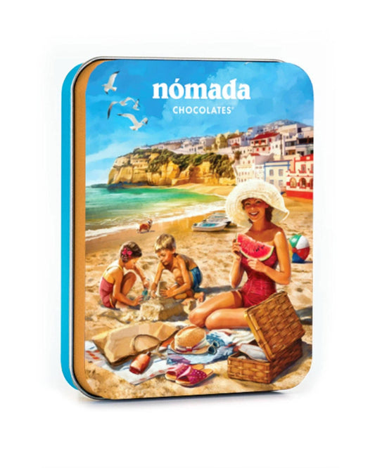 Algarve Milk Chocolate Tin 50g - Nómada Chocolates