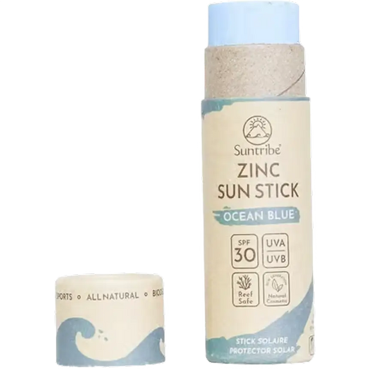 Suntribe Natural Mineral Zinc Sun Stick SPF 30 Reef Safe Organic Water Resistant