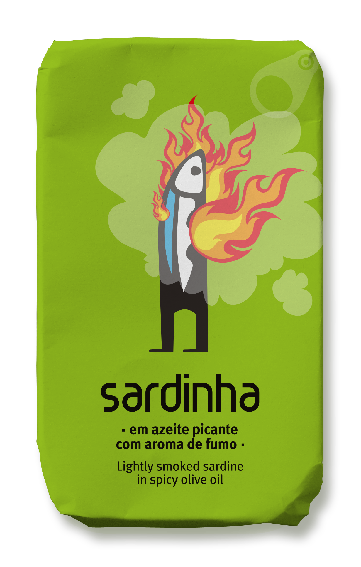 Sardine in spicy olive oil with smoke aroma