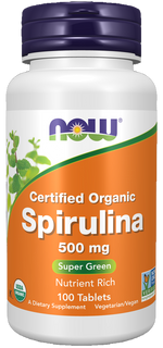 Spirulina, Organic 500 mg Tablets