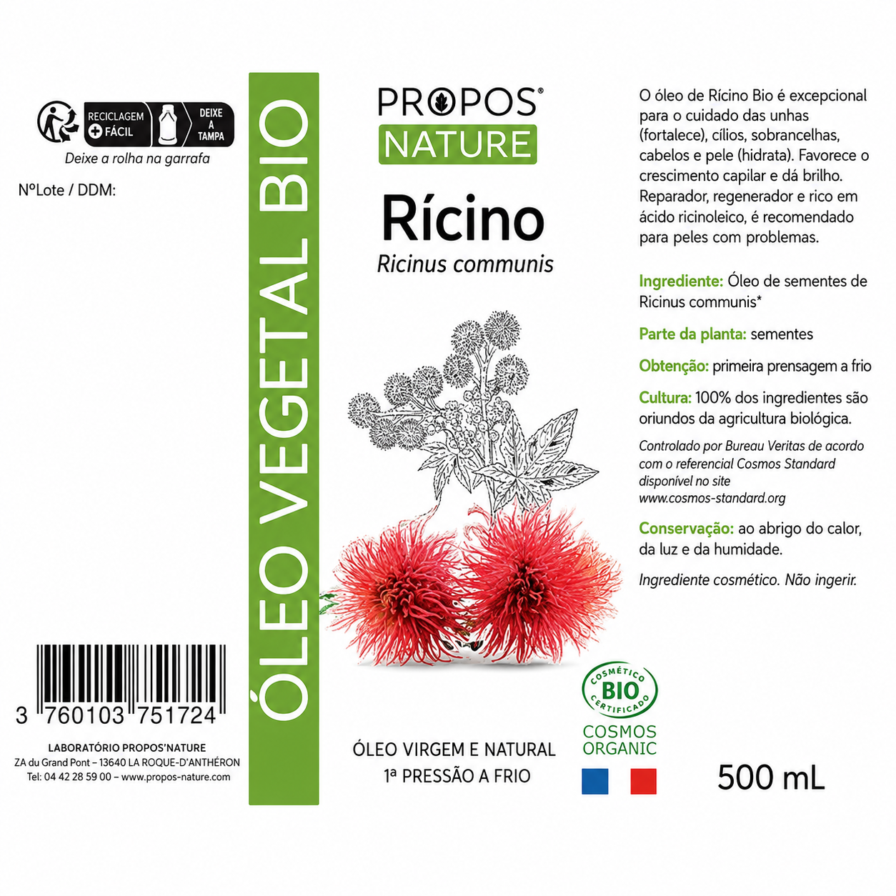 Pure Cold-Pressed Castor Oil